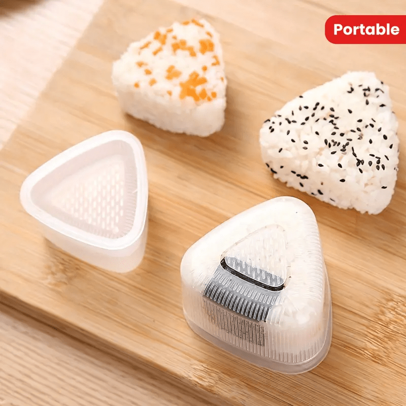 Bento Box - 3-teiliges Sushi-Form-Set, dreieckige Sushi-Form, kreative Onigiri-Form,