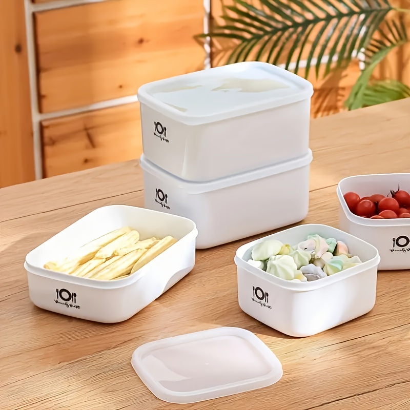 Bento Box - Lebensmittelechte rechteckige Plastik-Lunchbox, versiegelte Frischhaltebox mit