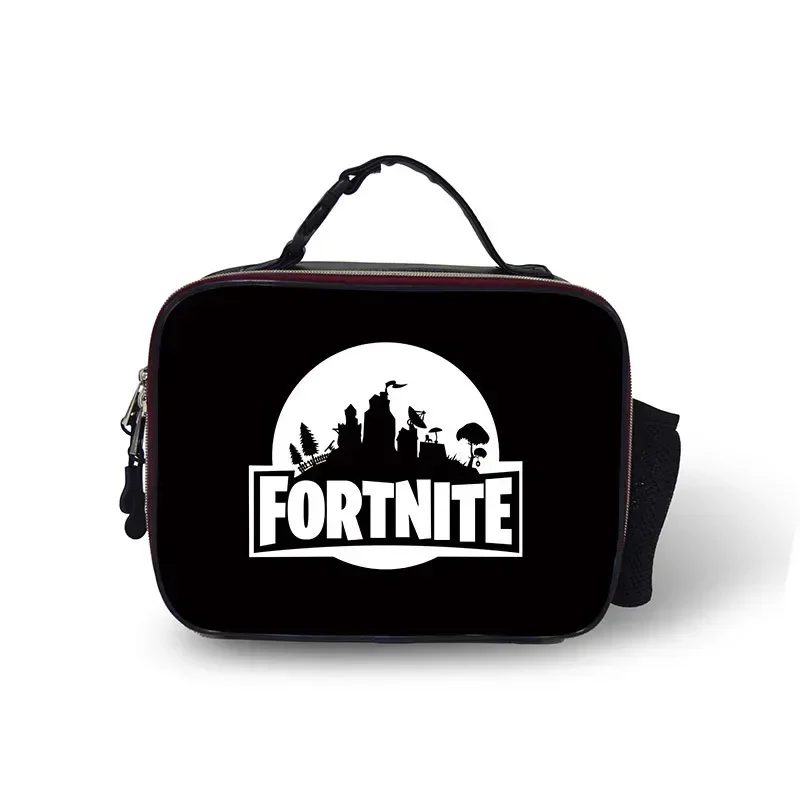 Bento Box - Game Fortnite Leder-Thermo-Lunchbag, isolierte Bento-Tasche, isolierter