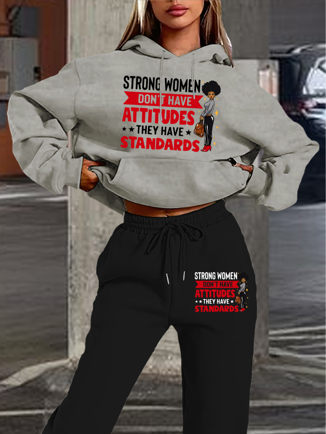 Matcha - 2026 Neues Damen Hoodie-Trainingsanzug-Set, Langarm-Kapuzen-2-Teiler, Lässiger