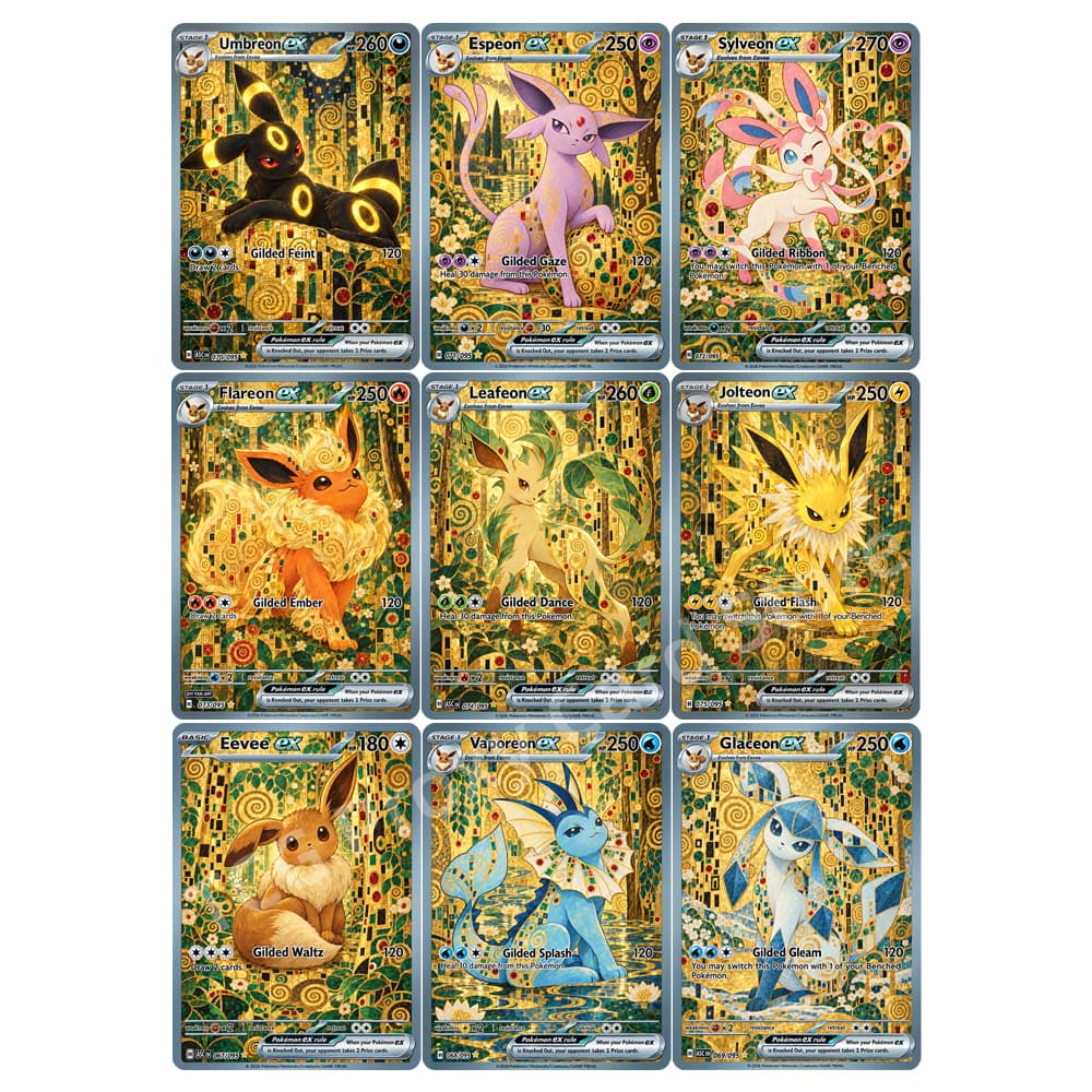 9-teiliges Set Eeveelution Gol – Japanese Fan Bewertung und Preis